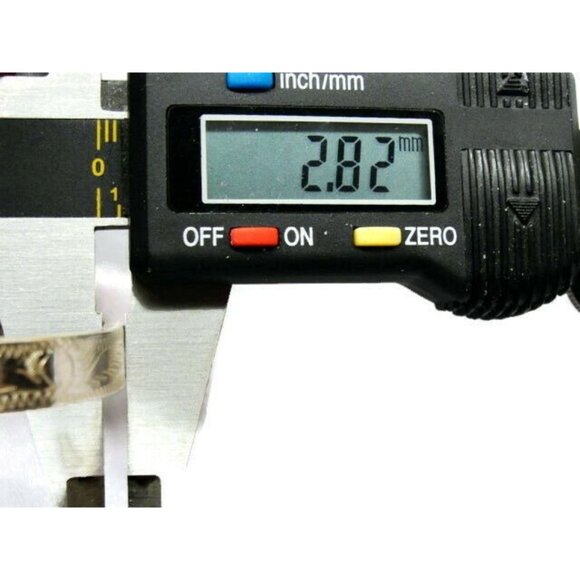 925 Hinged Bangle Bracelet Engraving Square Shape Sterling Silver Patina - Picture 6 of 12